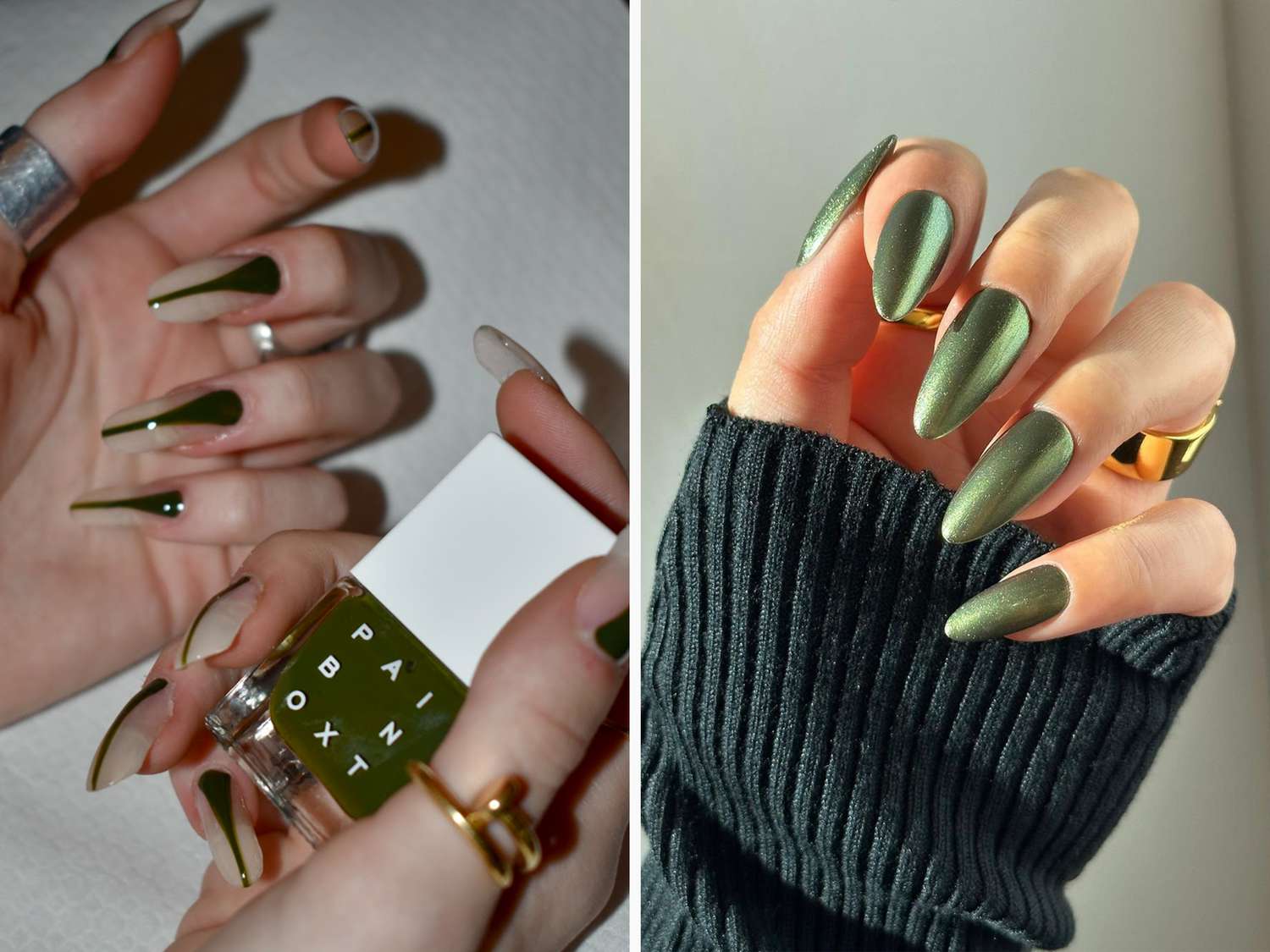27 Ideas for Stunning Sage Green French Tip Nails