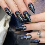 27+ Stylish & Spooky Black Halloween Nails Trending This Year