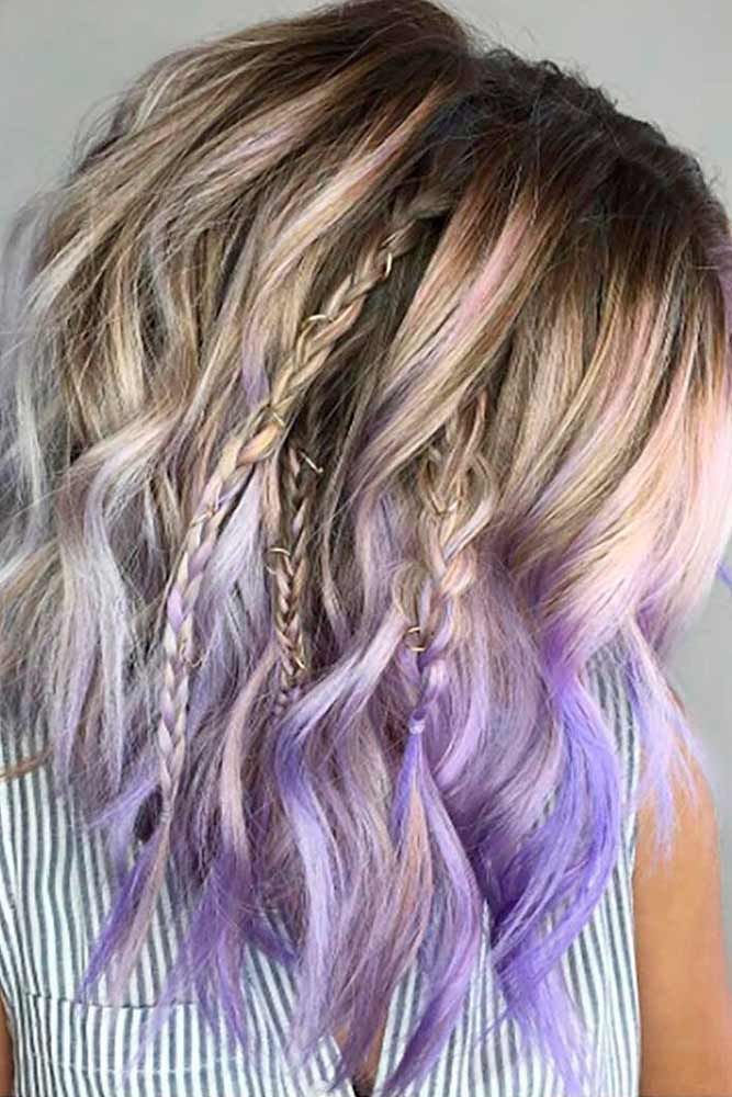 33 Trendy Purple Balayage On Brown Hair Ideas