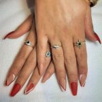 37+ Elegant Dark Red French Tip Nails To Rock This Month
