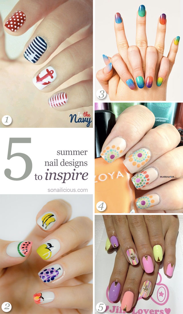 What are the 5 Different Nail Designs
